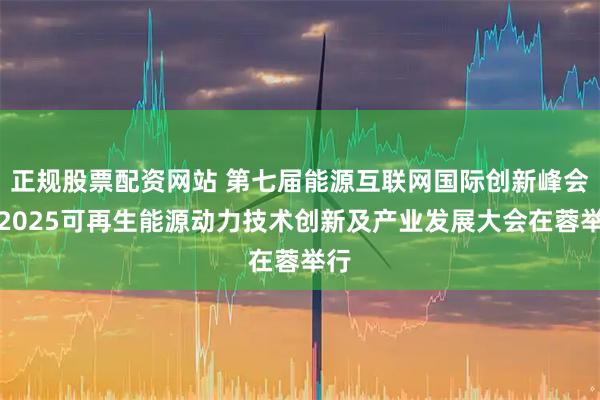 正规股票配资网站 第七届能源互联网国际创新峰会暨2025可再生能源动力技术创新及产业发展大会在蓉举行